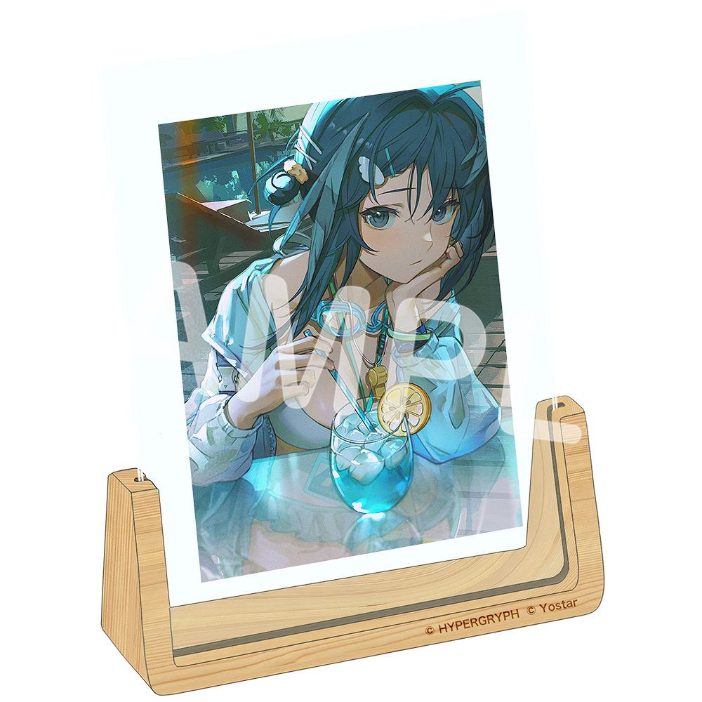 1/23まで】アークナイツ ラプルマ 水着 缶バッジ アクキー 写真立て