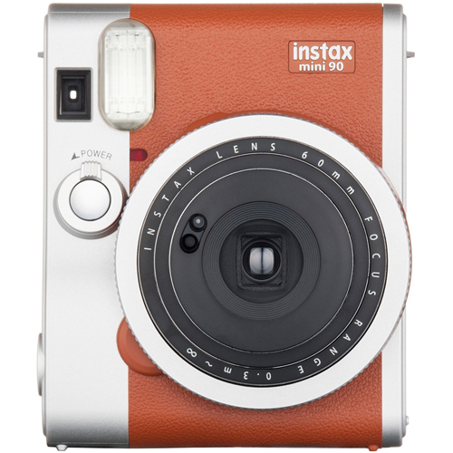 富士フイルム “ﾁｪｷ” instax mini 90 ﾈｵｸﾗｼｯｸ ﾌﾞﾗｳﾝ フィルムカメラ の