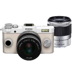 ペンタックス Q-S1 ダブルズームキット ピュアホワイト×クリーム