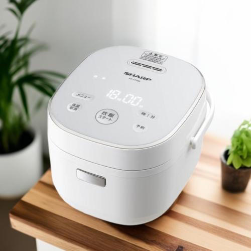 シャープ ジャー炊飯器 KS-CF05B-W ホワイト系 [0.5~3合炊き