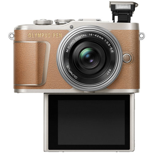 オリンパス PEN E-PL9 EZダブルズームキット ブラウン｜ミラーレス一眼
