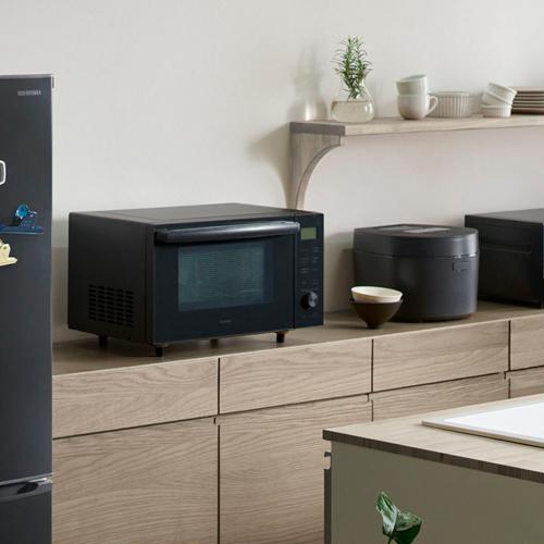 アイリスオーヤマ オーブンレンジ MO-F1809-HA アッシュ[18L