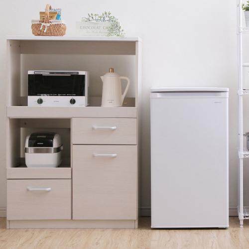 アイリスオーヤマ 1ドア 冷凍庫 右開き IUSD-6B-W ホワイト [60L