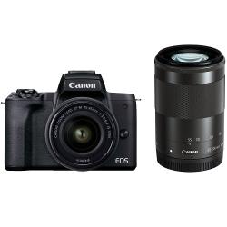 キヤノン EOS Kiss M2 ダブルレンズキット ブラック | ミラーレス一眼