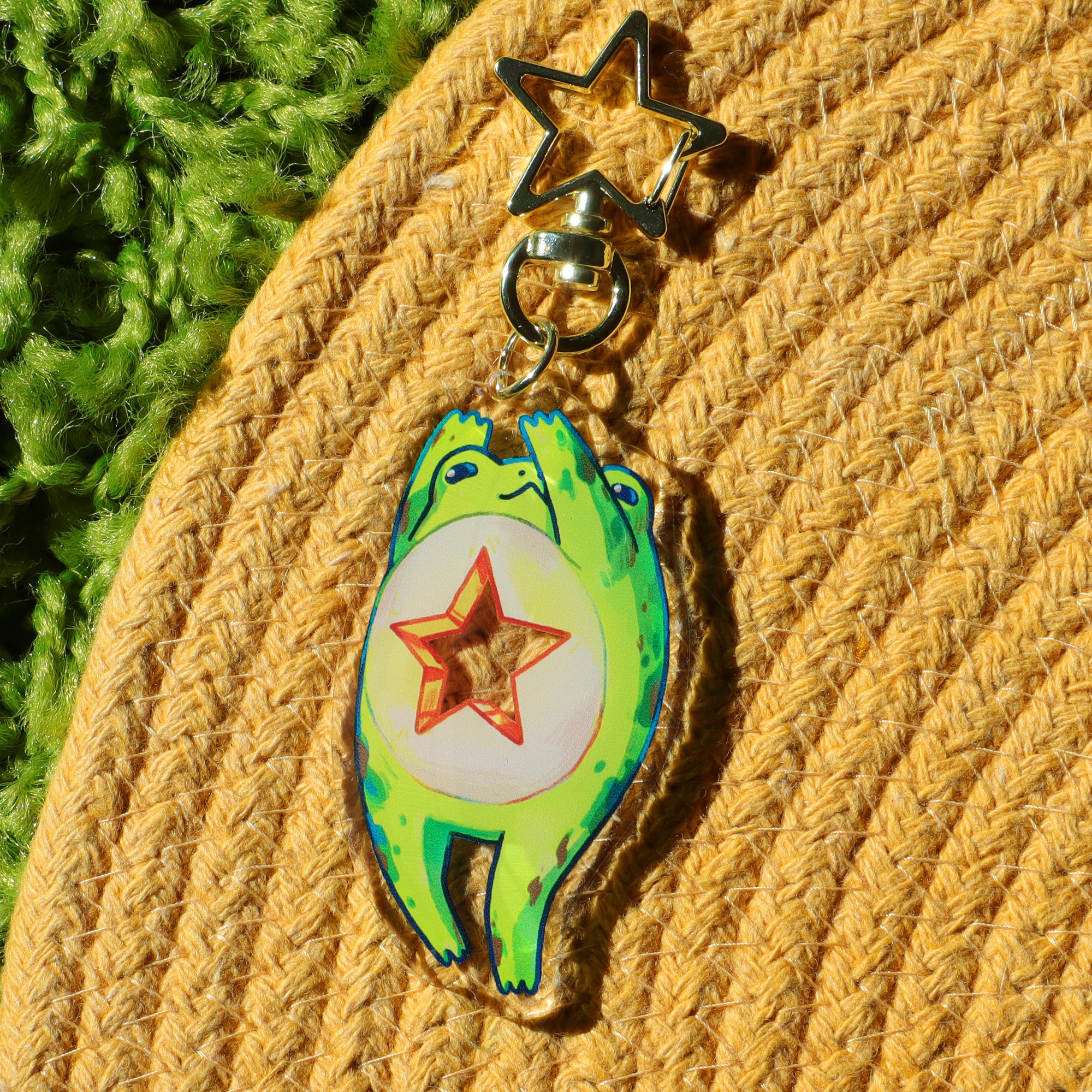 Star Frog - Acrylic Keychain (double-sided) – JelArts