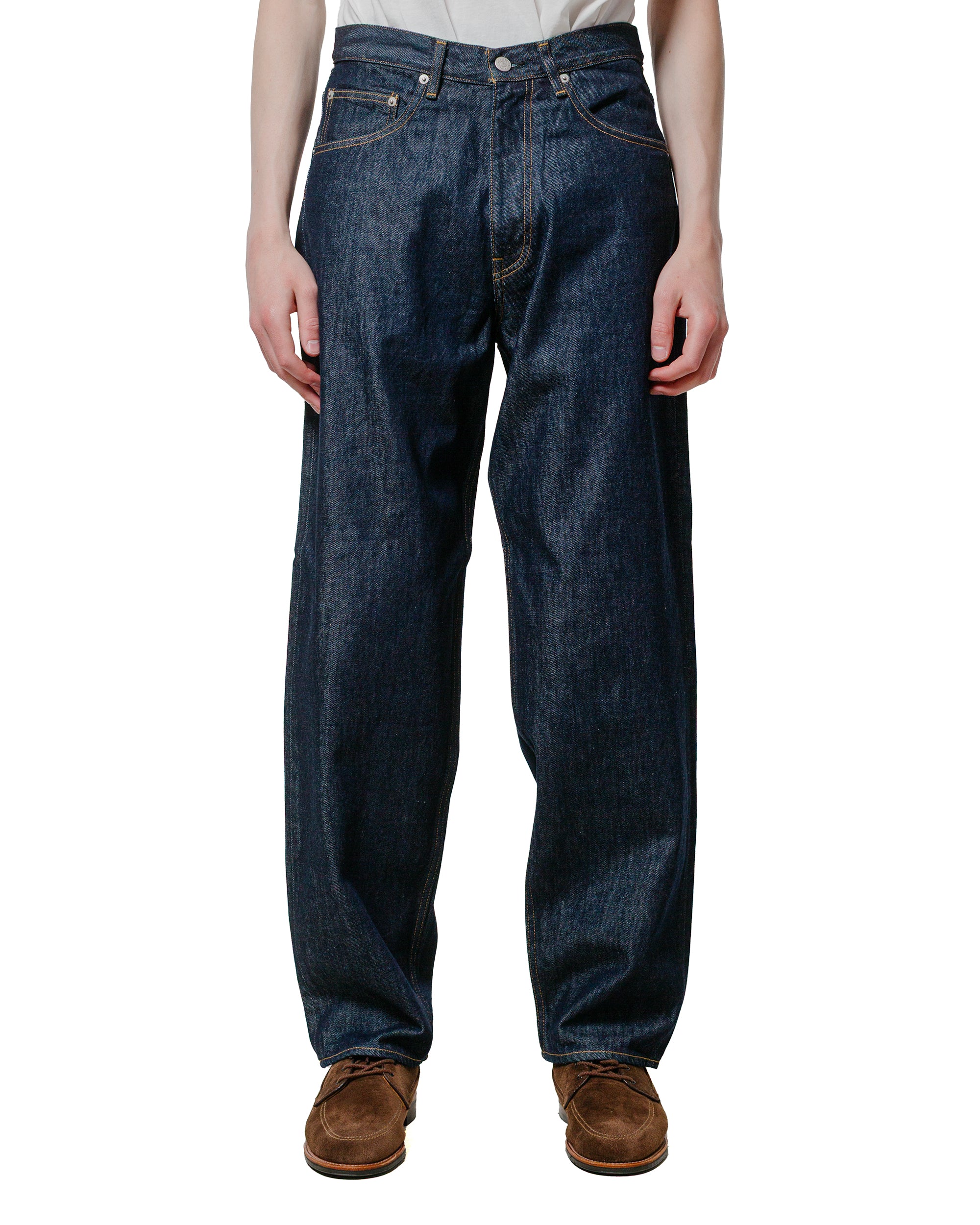 Auralee ハードツイストデニム ワイドパンツ インディゴ