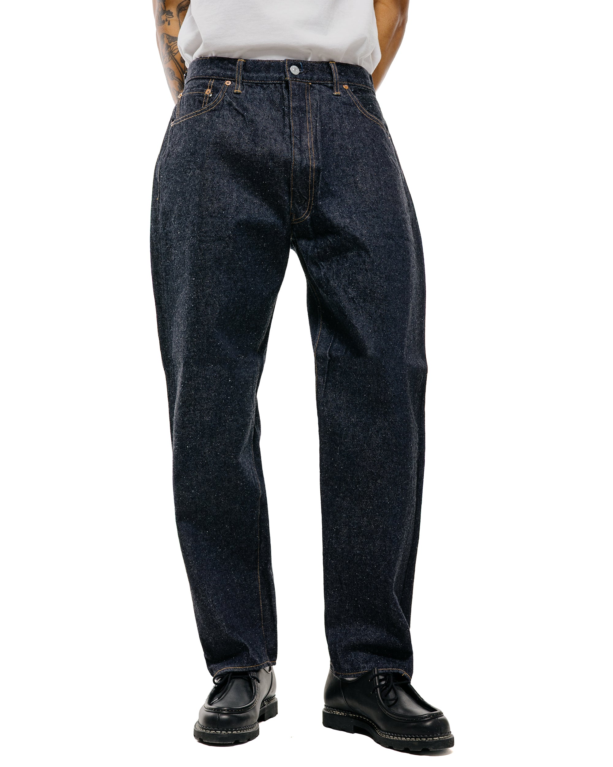 KAPTAIN SUNSHINE 5P Zipper Front Denim Pants Indigo One Wash