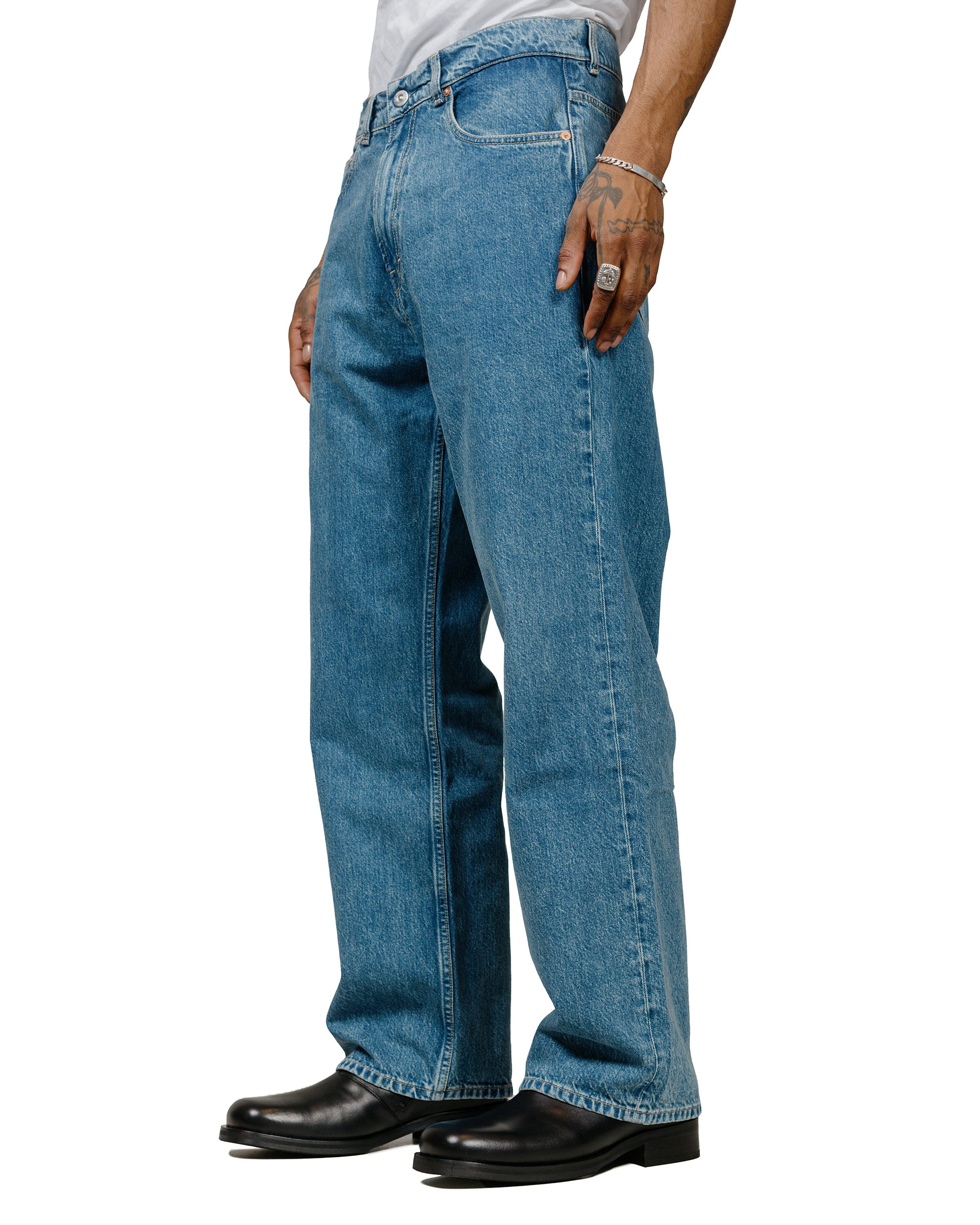 Our Legacy Third Cut Blue Tech Wash Denim