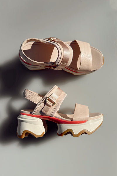 Sorel Kinetic Impact Slingback Pearlescent & Coral Heel Sandal