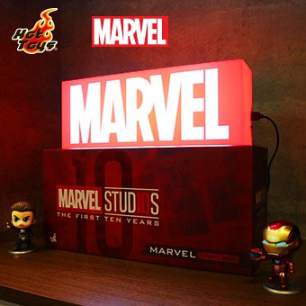 Hot Toys Marvel Studios 10th Anniversary USB Light Box