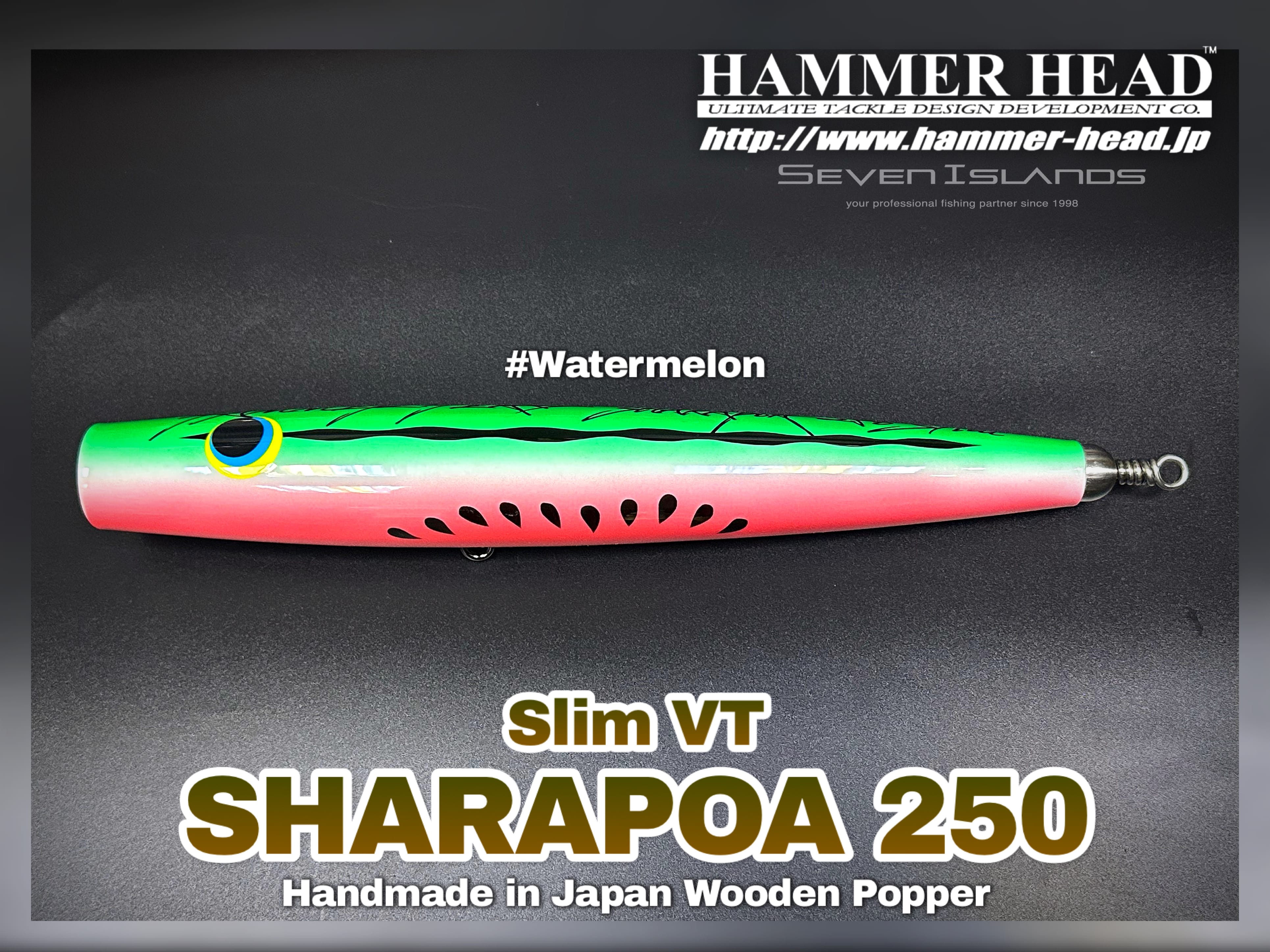 HAMMER-HEAD Sharapoa 250 Slim VT Wooden Popper