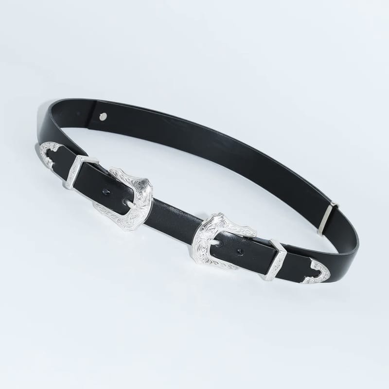 TOGA PULLA METAL LEATHER BELT 2