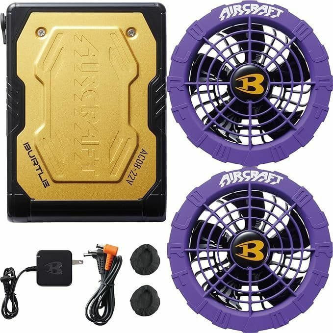 💥日本直送】BURTLE Air Craft 2023年款19V電池+風扇套裝AC360 AC370