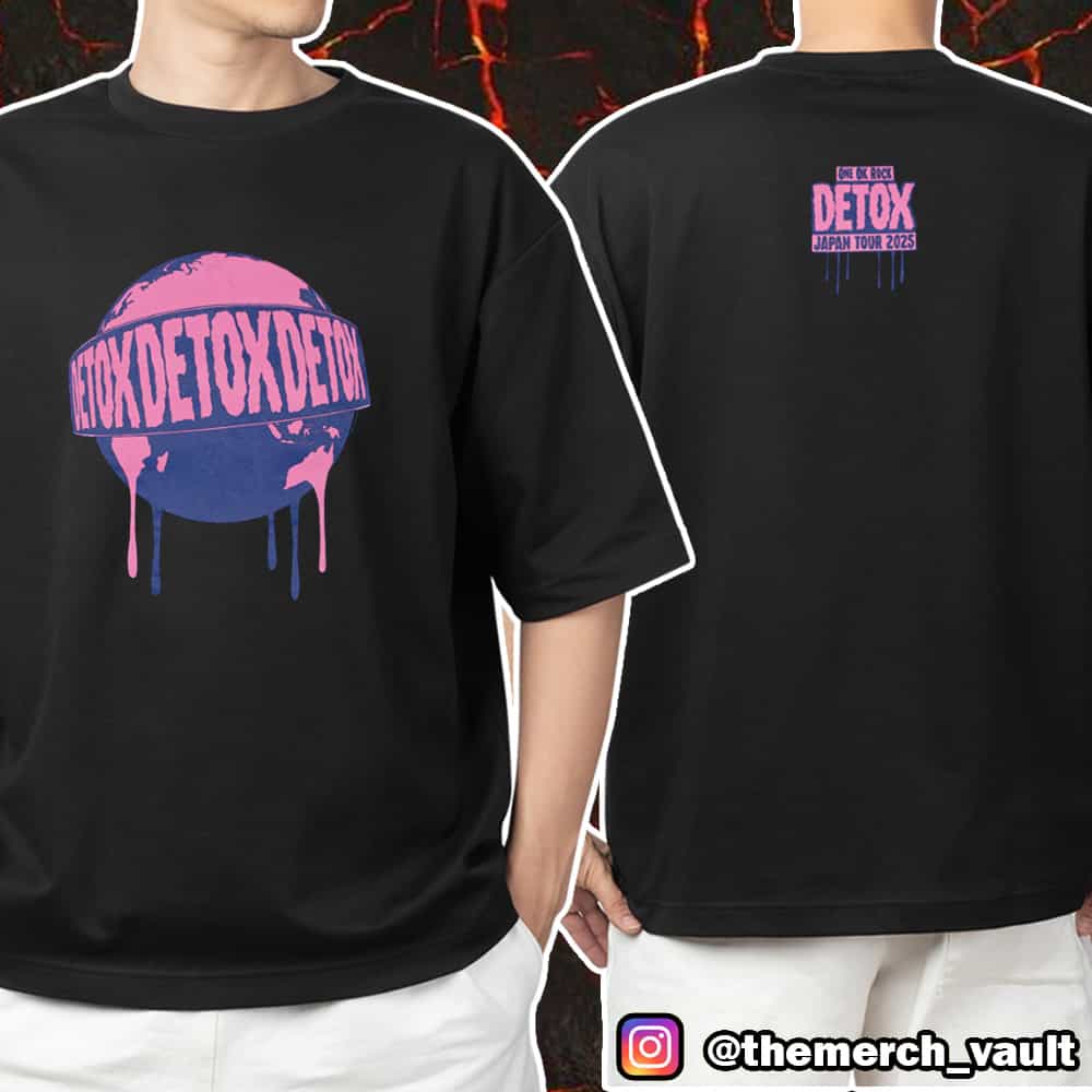 One OK Rock Detox Japan Tour 2025 Merchandise Planet Logo Unisex T