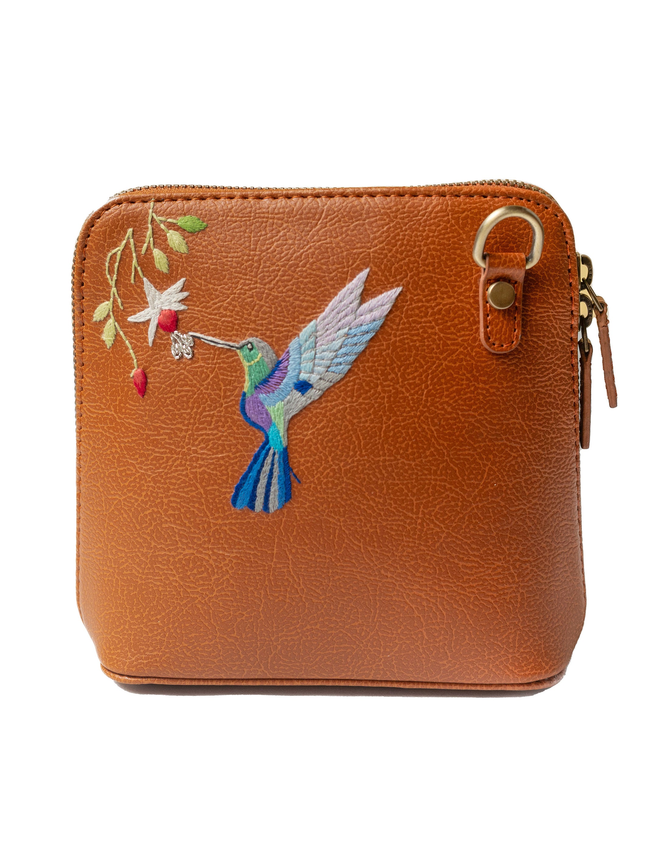 Hand Embroidered Hummingbird Colaba Sling Bag – Miri