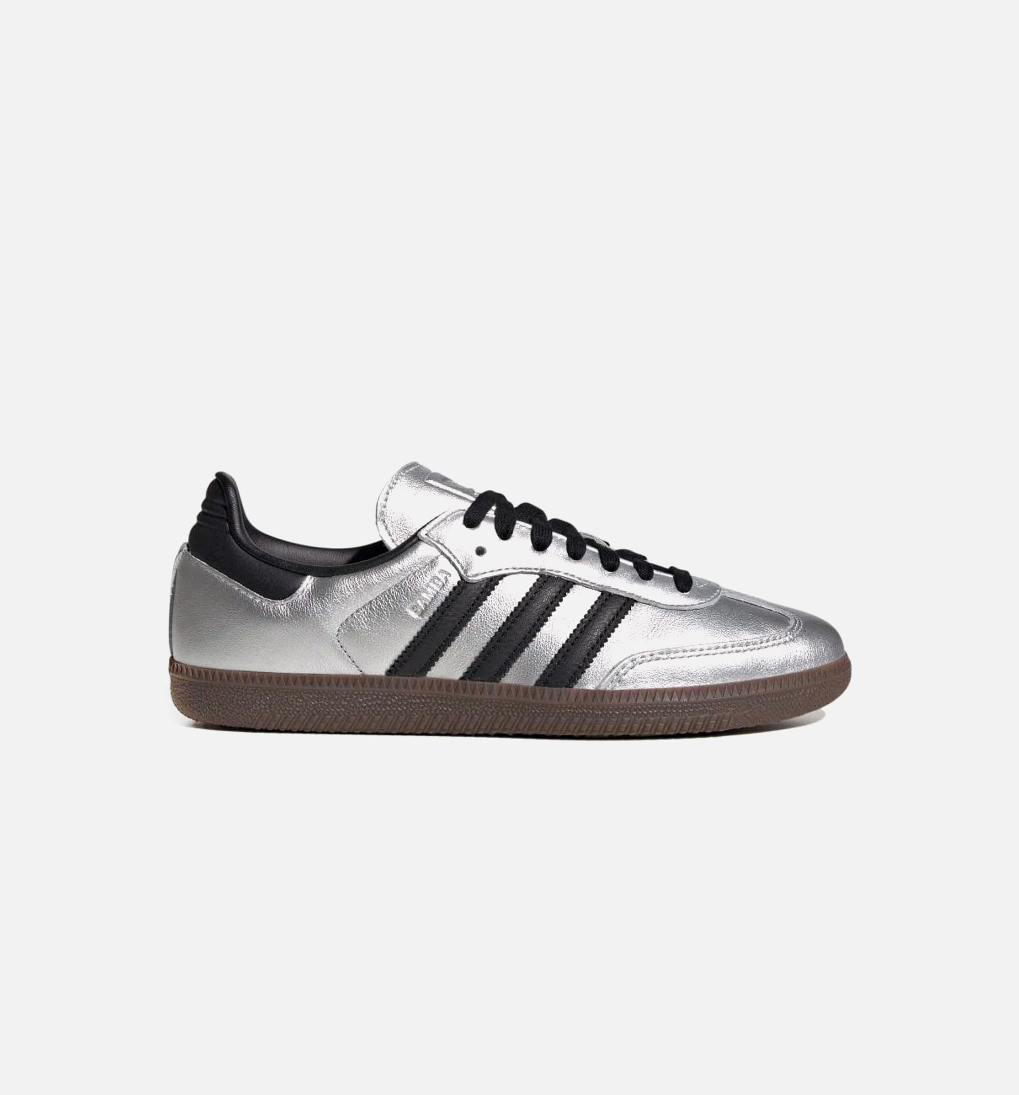 adidas JI4218 Samba OG LUX Metallic Silver Gum Womens Lifestyle