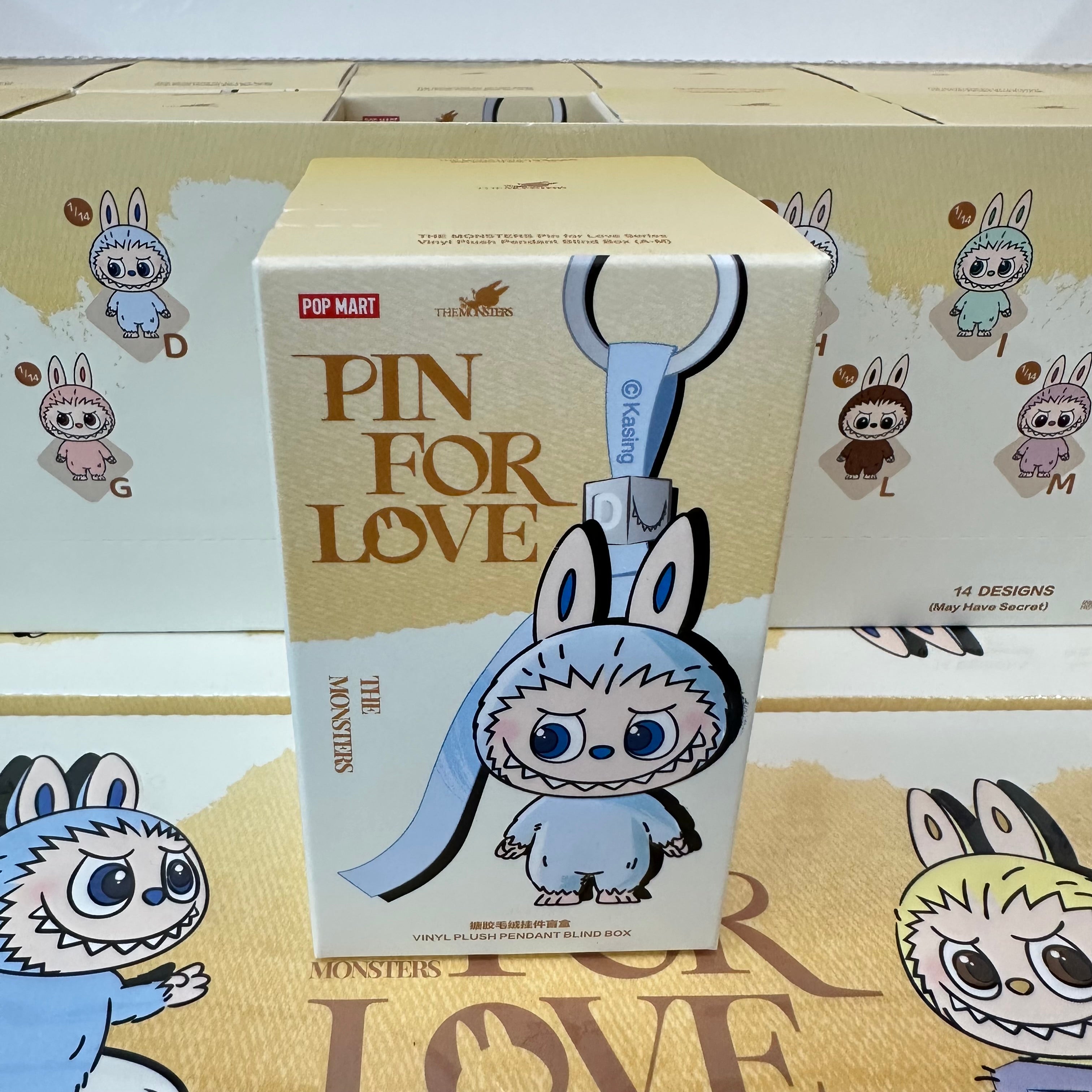 Popmart Labubu V4 Pin for Love Keychain 1pcs Blind Box A-M – POPNATION