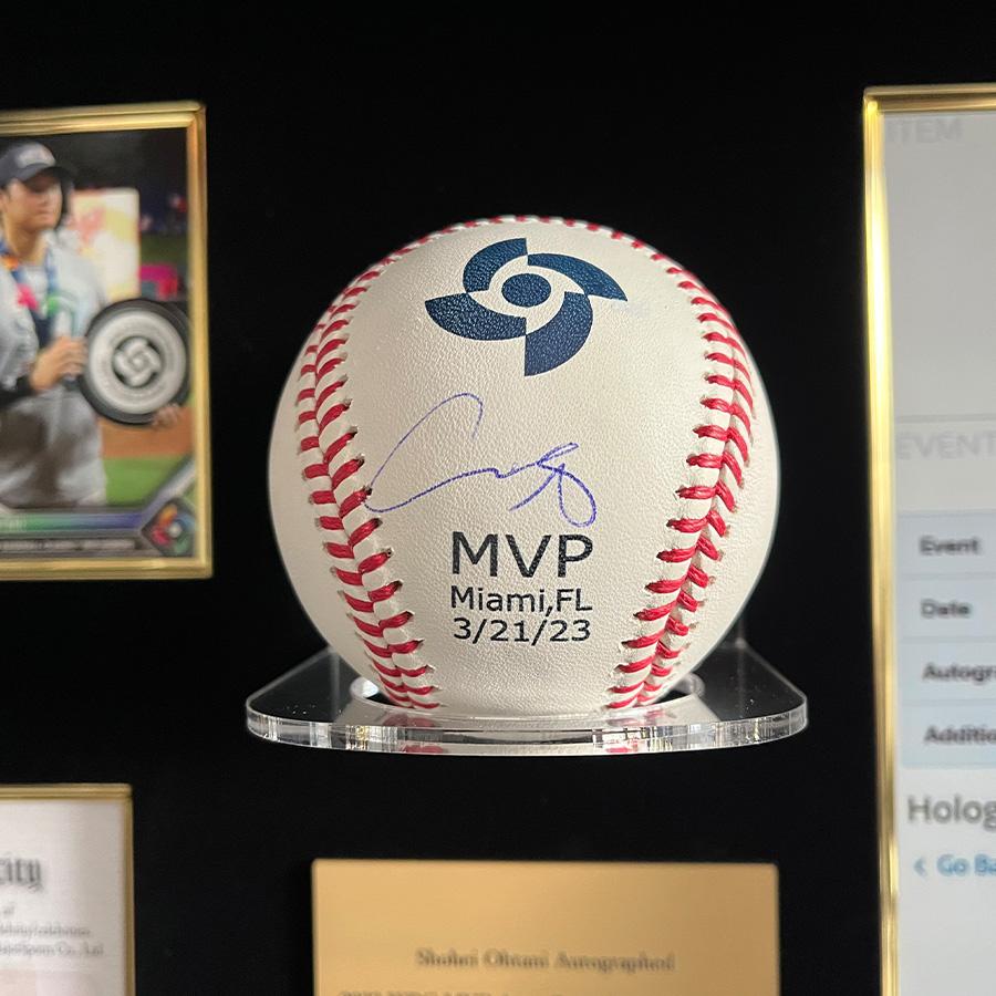 2018年MLBデビュー 大谷翔平 額縁付き直筆サインボール 2018年MLB