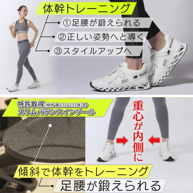 BEAXIS バランスコアスニーカー2／体幹トレーニング／スタイルアップ