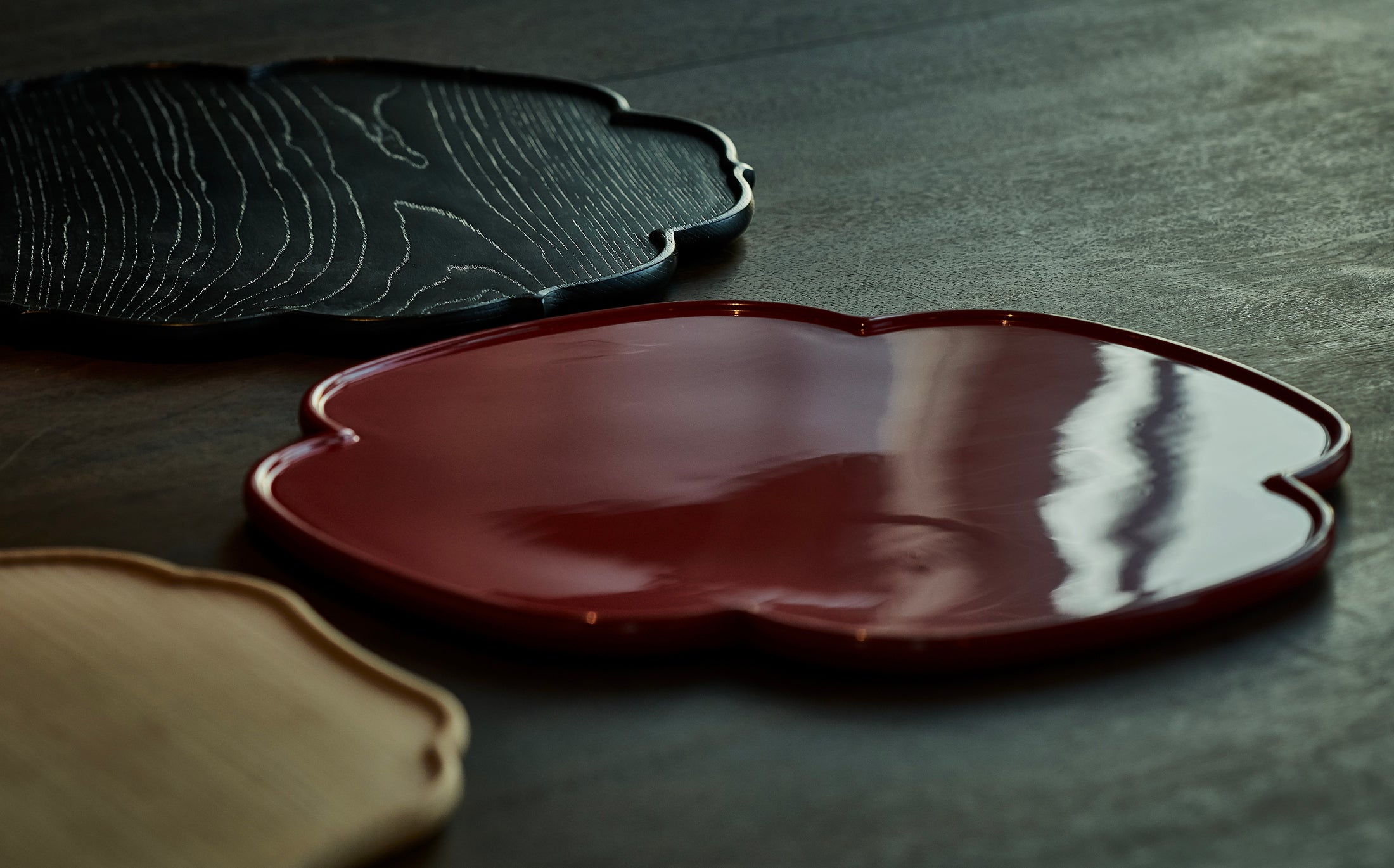 Bon - 拭漆 - 稜花盆