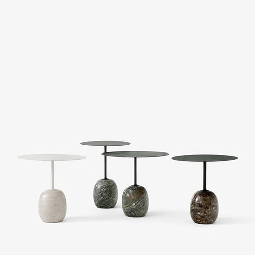 Lato Table LN8 Round ウォームブラック/エンパラドールマーブル