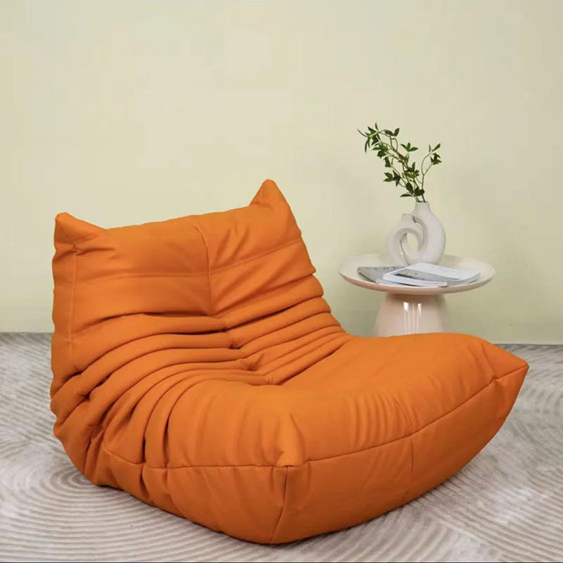 爆買 一人掛けソファ 北欧 ソファ キャタピラーソファ オットマン付き