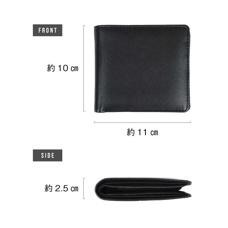 MURA（ムラ） 二つ折り財布 メンズ 本革 ブランド コンパクト おしゃれ