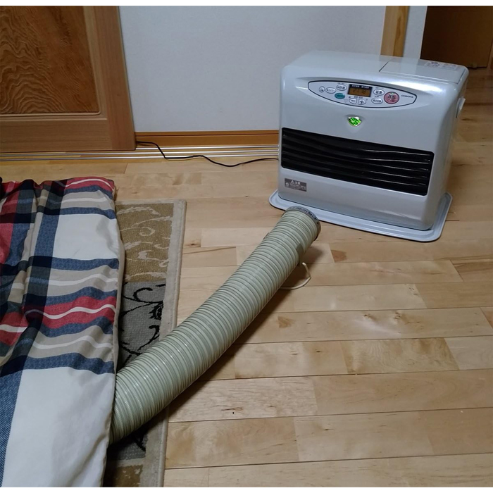 コタツホース！ バクマ 温風ヒーター 省エネダクト 80cm SD-890 : 村の