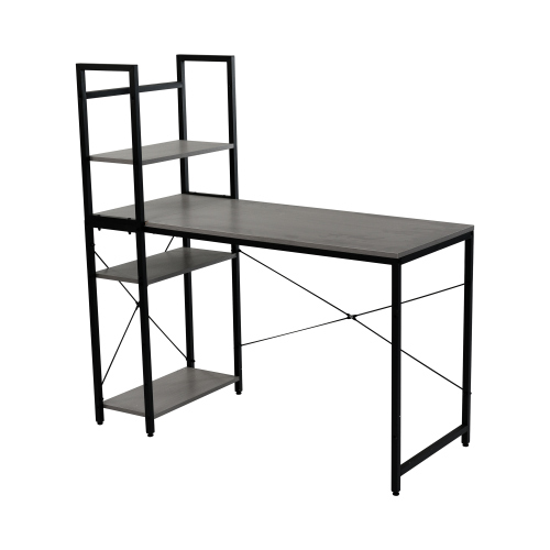 BTM 【ハイタイプ一体型】パソコンデスク 一体型 木製 書斎デスク 学習