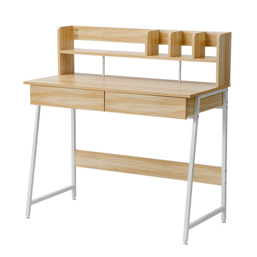 BTM パソコンデスク 引き出し付き 木製 収納付 座デスク ワークデスク