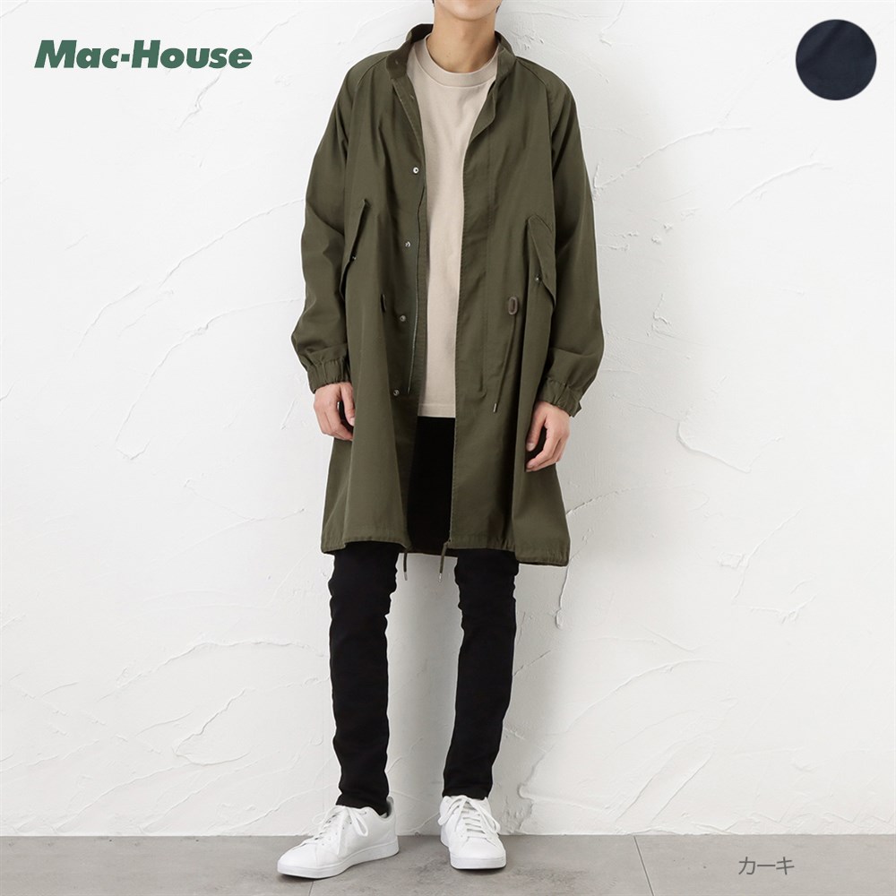 NAVY モッズコート ミリタリーコート ロングコート メンズ アウター