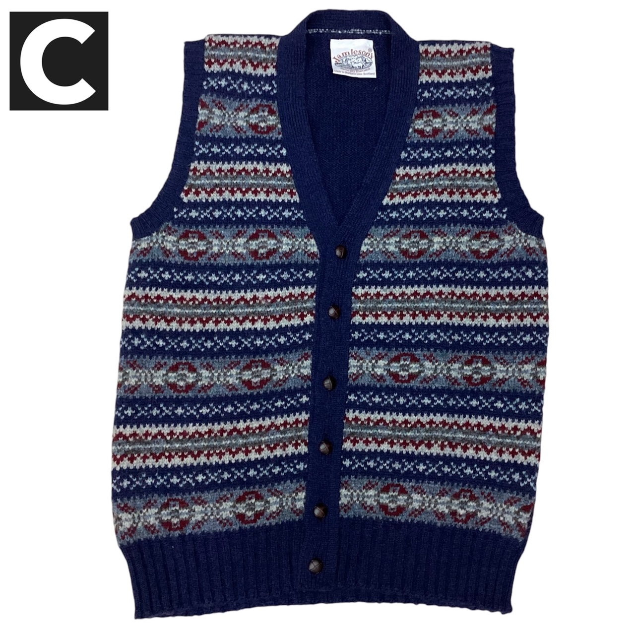 スコットランド製 送料無料 JAMIESON'S【ジャミーソンズ】FAIRISLE