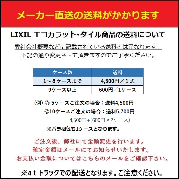 LIXIL（リクシル） 【ECP-630/STG4N(チャコール) 7枚入/ケース】 606