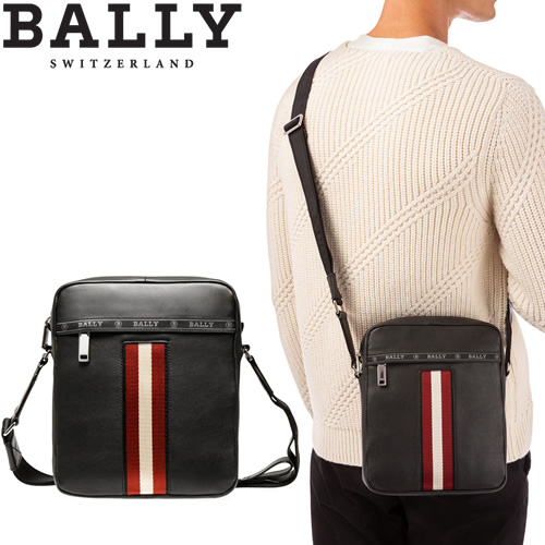 Bally（バリー） ショルダーバッグ ブラック レザー クロスボディ