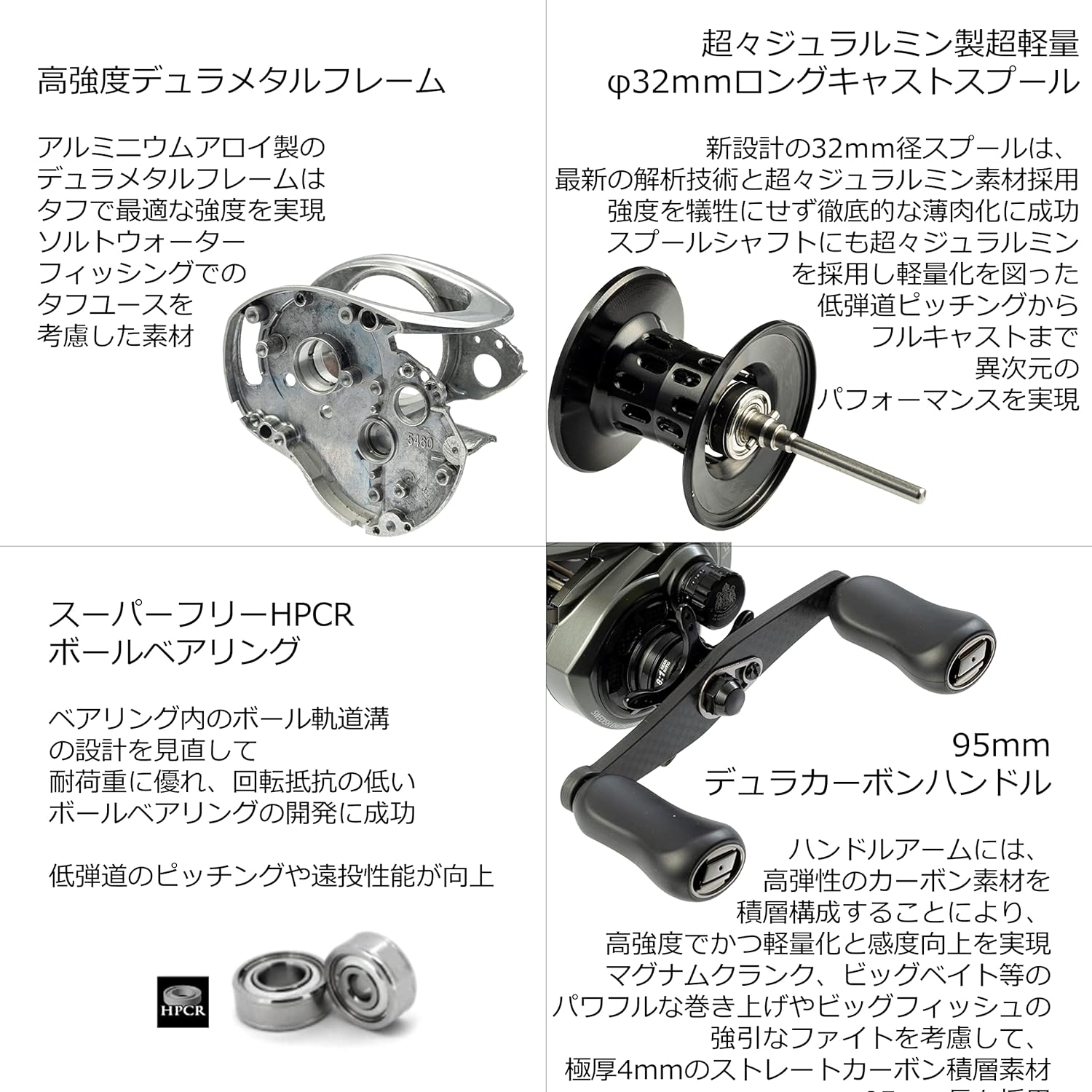 Abu Garcia（アブガルシア） ゼノン MG7-L 左ハンドル 送料無料 : ます