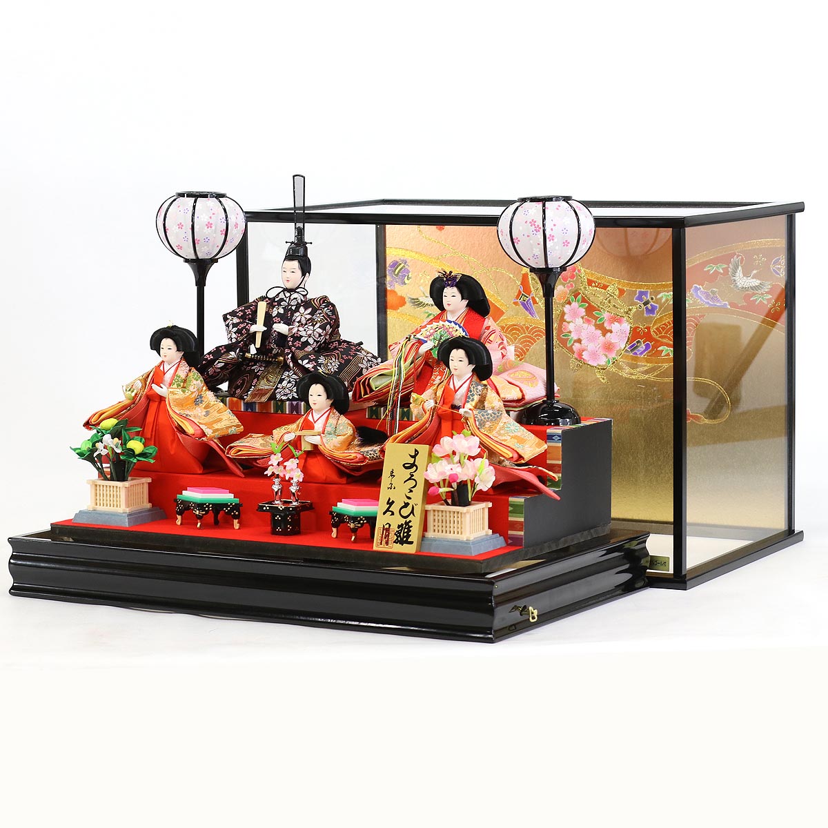 雛人形 ケース飾り 久月 衣裳着 ケース入り 小三五親王 五人飾り