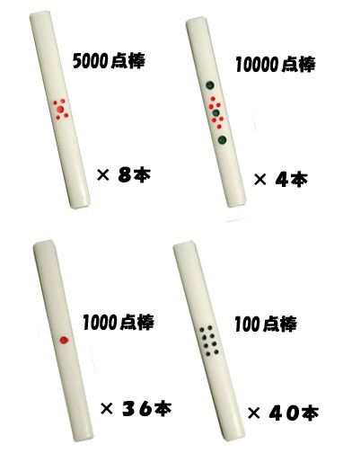 Northway 麻雀用【点棒セット】（マージャン用点棒セット） : マルシン