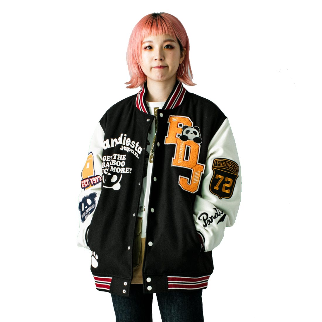 パンディエスタ PANDIESTA パンダ ビッグサイズ スタジャン ジャケット