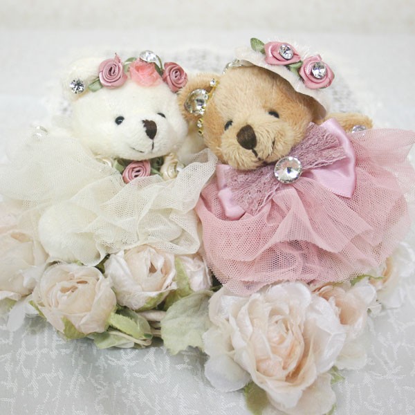 くま チャーム ぬいぐるみ キーホルダー ストラップ ドレスベア