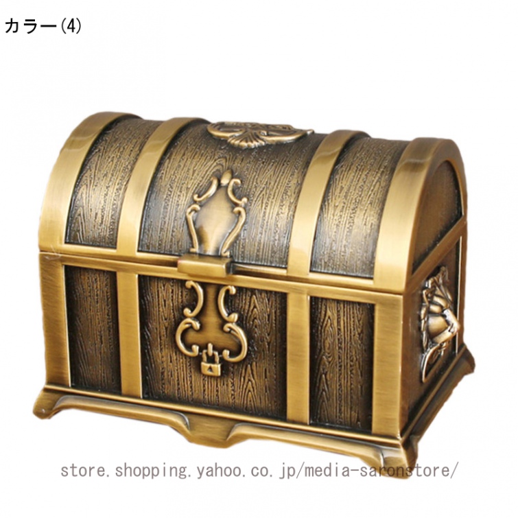 鍵付き 宝箱 アクセサリーケース ジュエリーボックス トレジャー