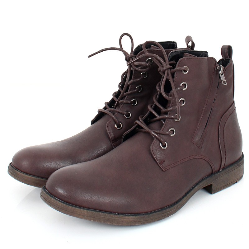 ブーツ メンズ ショートブーツ チャッカブーツ レースアップ ワーク
