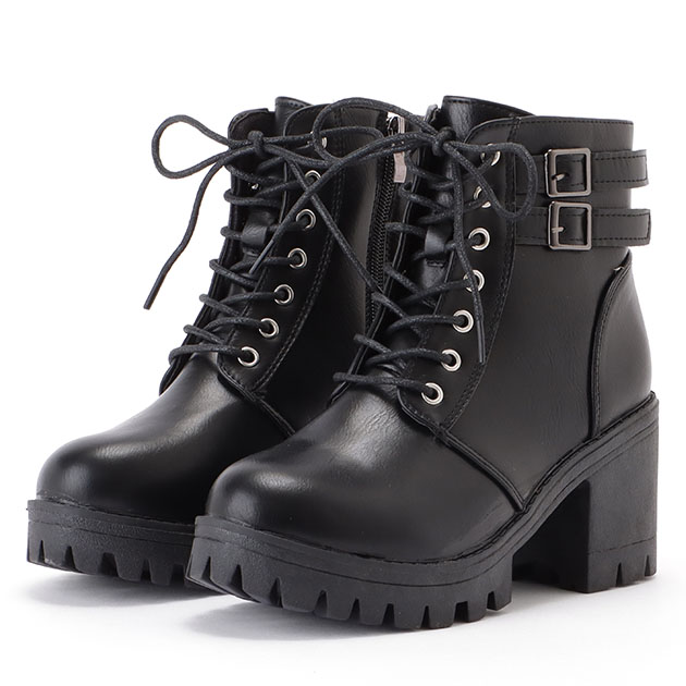 Lace Ladies（レースレディース） ダブルベルト付きレザー調レース