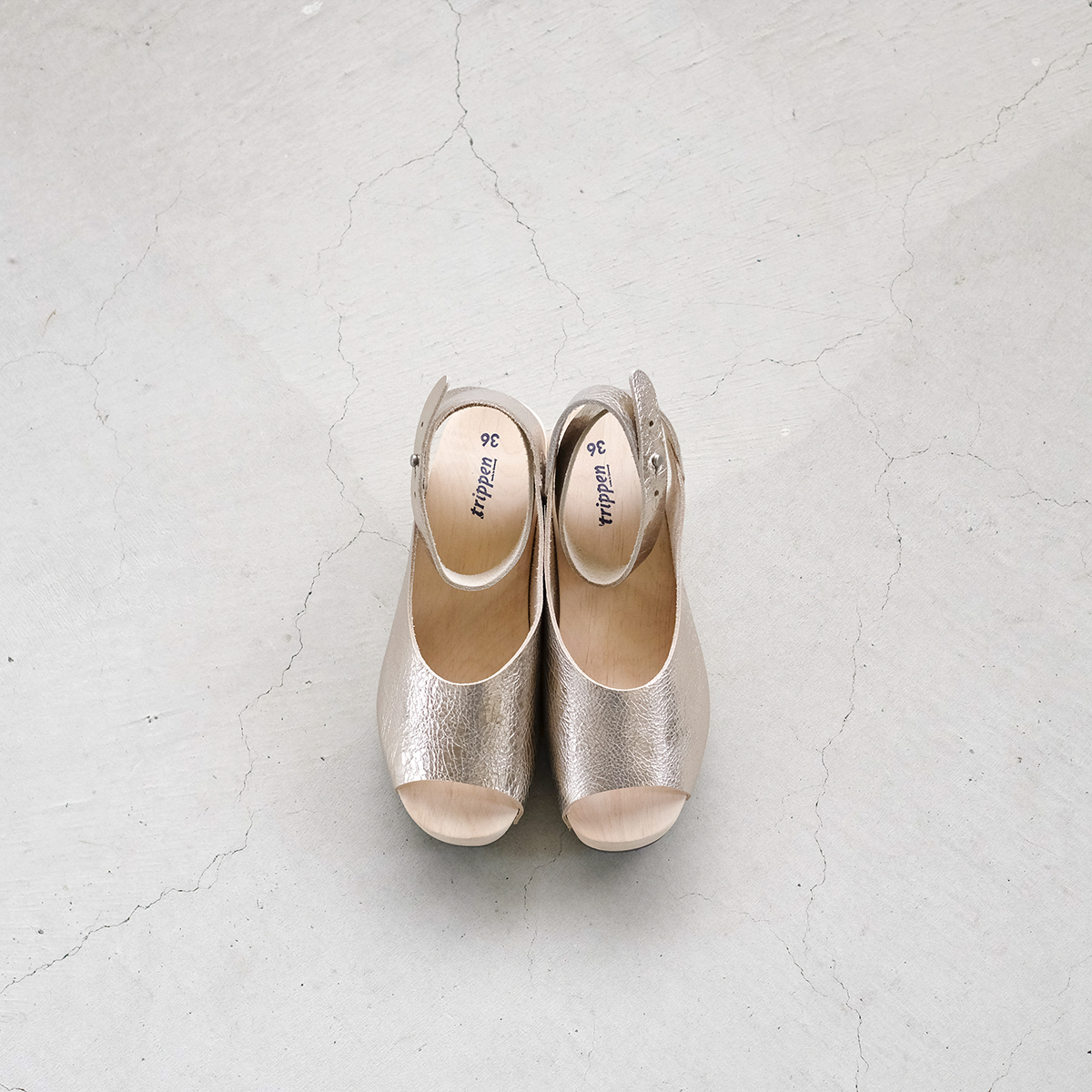 trippen（トリッペン） 2024ss メタリック 新作 レザー アンクル