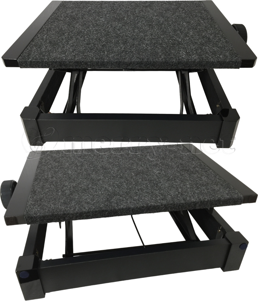 甲南 ピアノ足台 補助台 UP-1R 8段ラック式 教室や発表会に便利 : 楽器