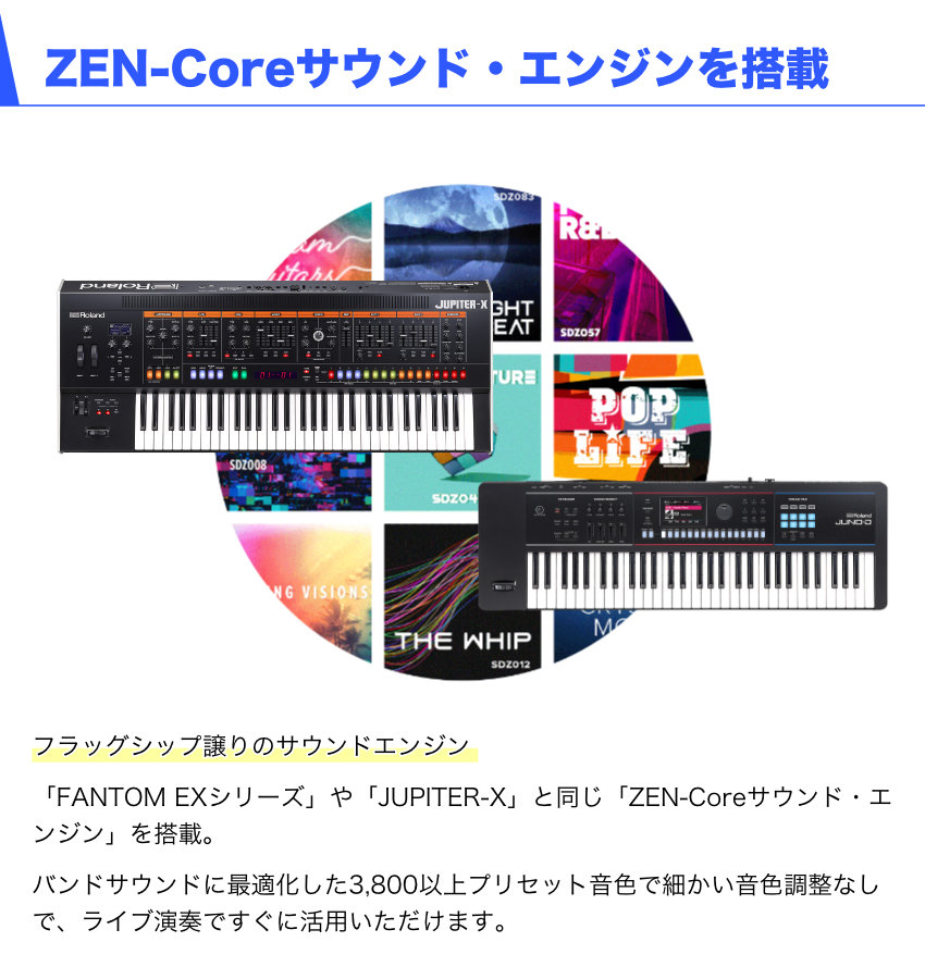 ローランド（Roland） JUNO-D6 シンセサイザー キーボード シンセ