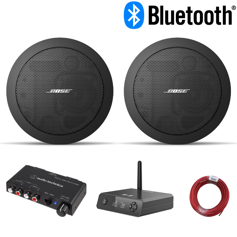 BOSE（ボーズ） 天井埋め込みスピーカー 黒 Bluetooth受信機＋アンプ