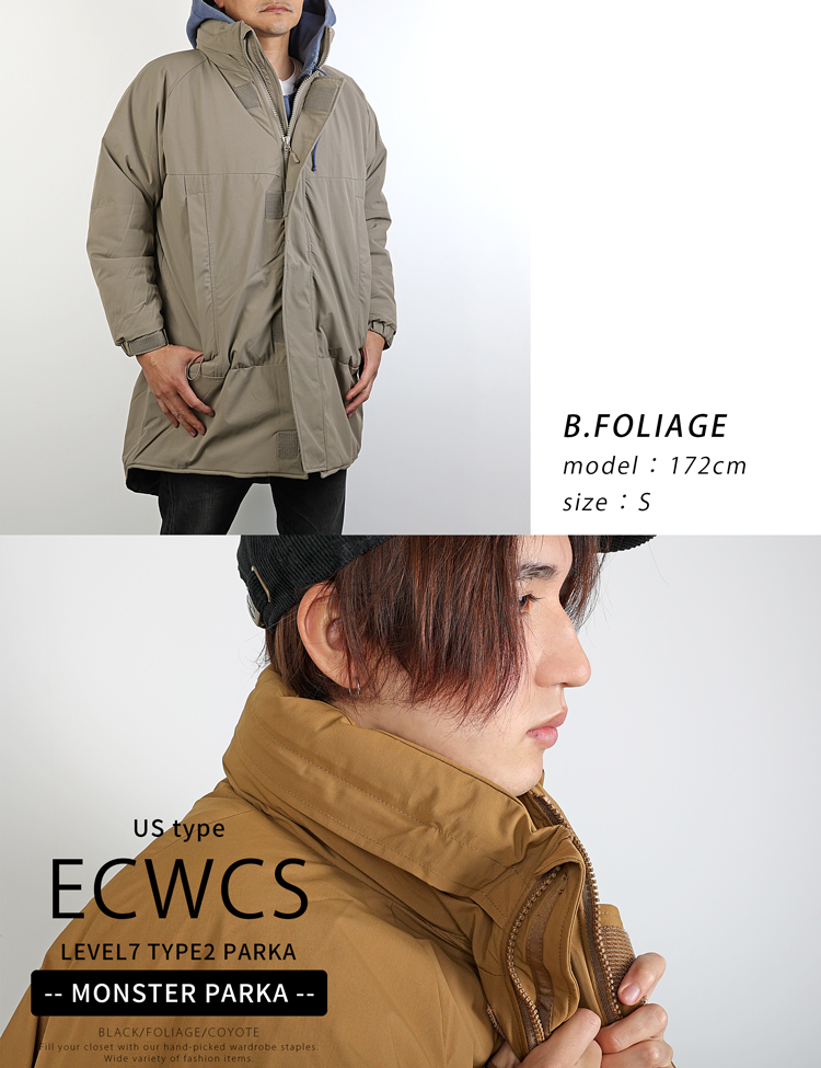 YMCLKY モンスターパーカー メンズ LEVEL7 ジャケット ナイロン