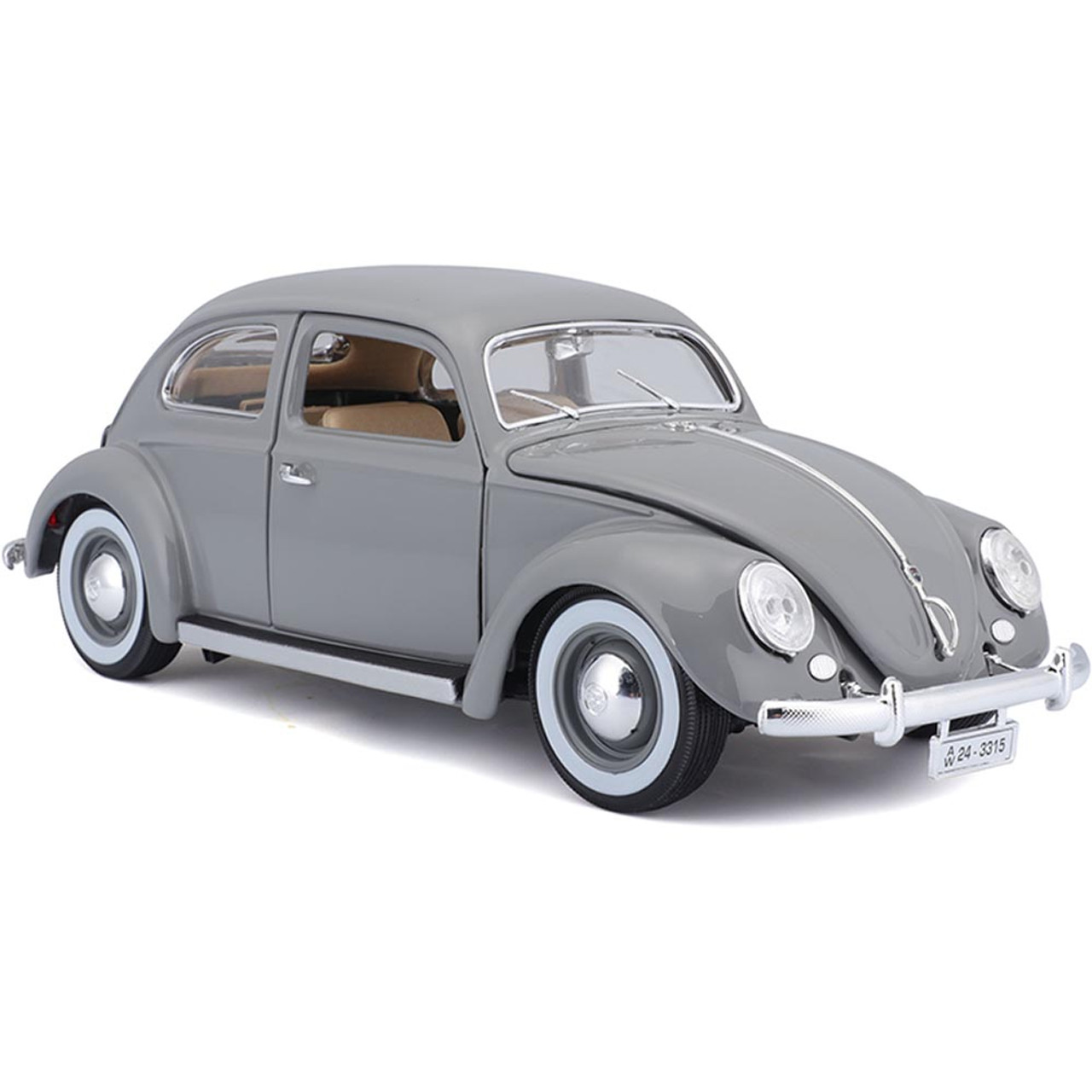 マイスト ミニカー 1955 Volkswagen Beetle KAFER Grey 1/18 MAISTO