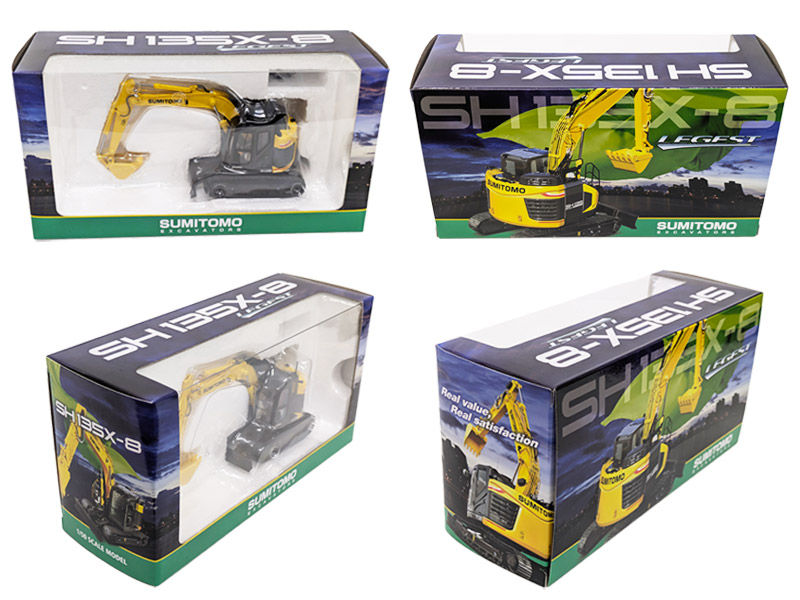 住友建機 ミニチュア 油圧ショベル ＜SH135X-8＞ 1/50SCALE【ミニカー