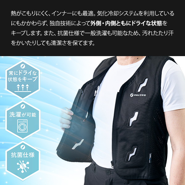 INUTEQ 注水式 冷却ベスト ボディークール スマートX Mサイズ